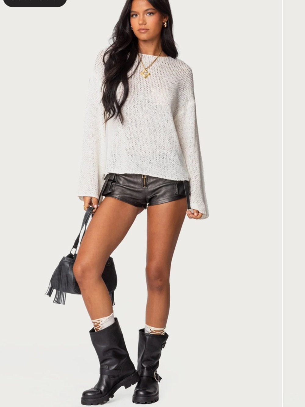 EDIKTED, M, light knit sweater - Picture 5 of 5